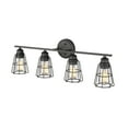 thumbnail image 5 of Millennium Lighting  4 Light Bathroom Vanity Fixture with Metal Shade Matte Black Black Matte, 5 of 5