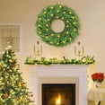 thumbnail image 3 of 20 Inch Norfolk Pine Gradient Christmas Wreath, with Lights Real Touch Wreath Outdoor Xmas Wreaths, Home Decor for Front Door Christmas Decorations, 3 of 12