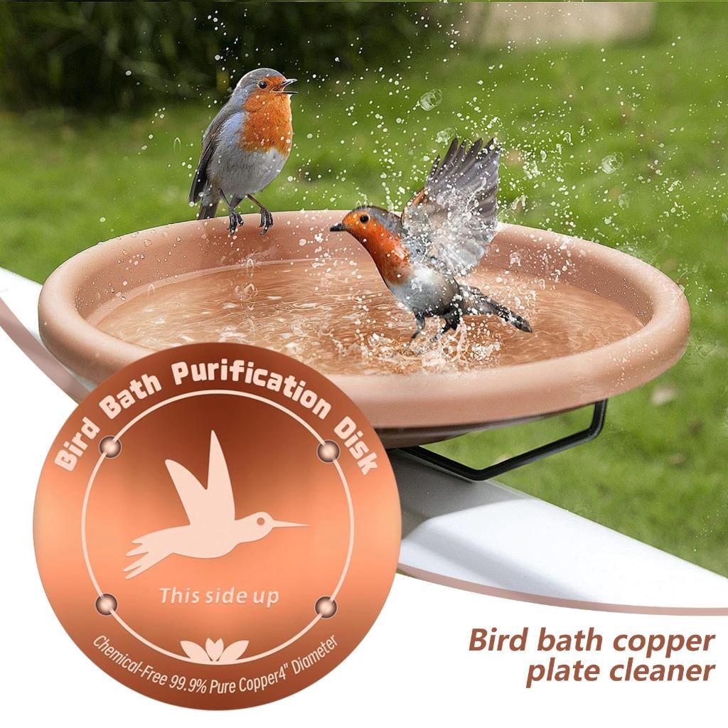 Yihuala Heavy Duty Copper Bird Bath Disc Prevents Growth Without 4 Inch Diameter