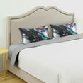 thumbnail image 3 of Yayeee Pillowcase Queen Size Set of 2 Satin Wrinkle Resistant Pillow Case, Black, 3 of 7
