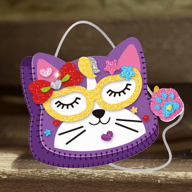 Artesanía Y Manualidades Juguetes De Bricolaje Bolsa Para Gatos Para Niños Y Para Mayores De 4 Años Perfecta Para Niñas Pequeñas Uso Versátil Para Jugar Y Guardar Cosas