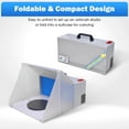 thumbnail image 4 of Portable Airbrush Paint Spray Booth Kit Pro Paint Set w/ Turn Table Powerful Fan For Toy Model Parts, 4 of 8