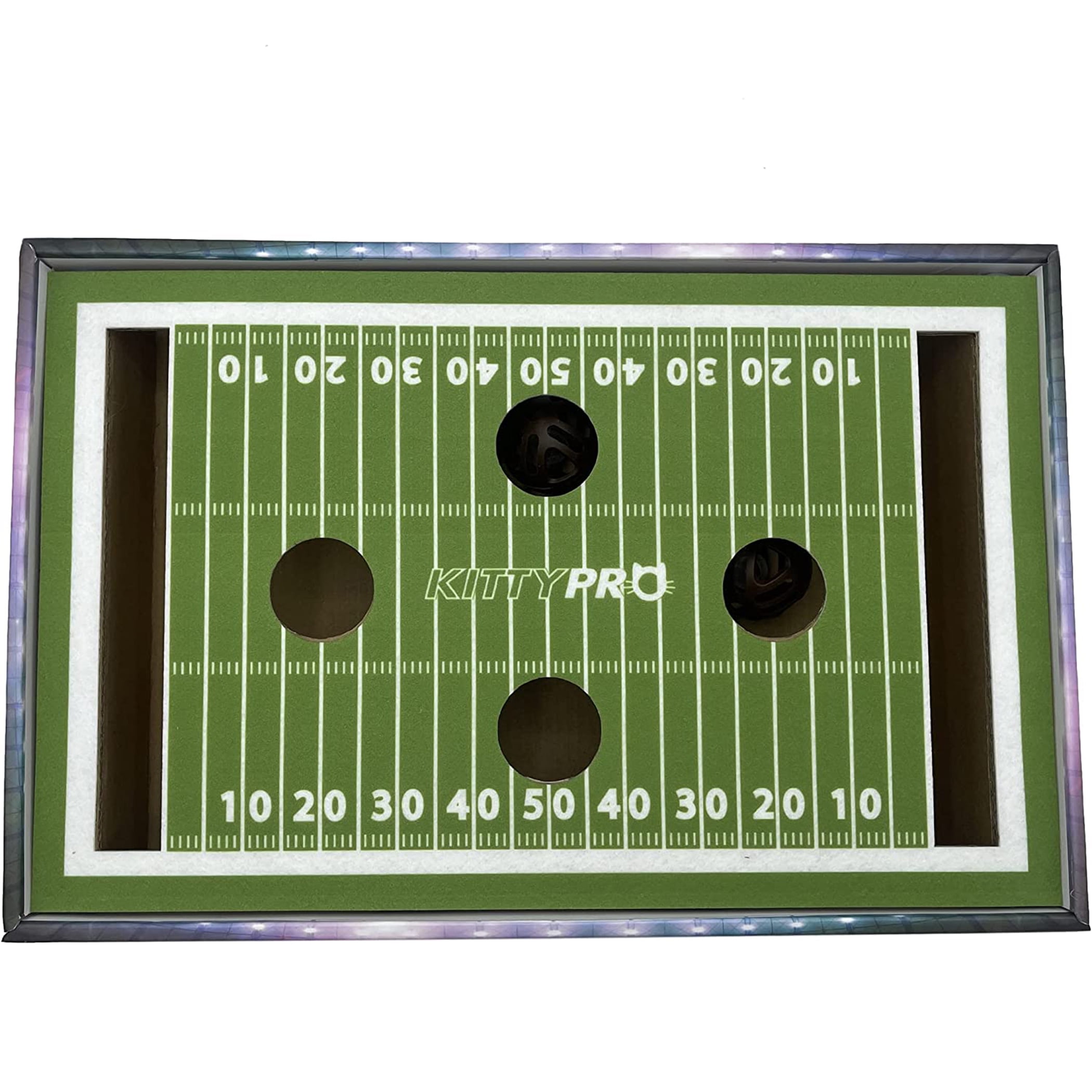 Pets First NCAA Cat Scratcher Box Football Field Designed Cat Scratcher & Lounge