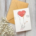 thumbnail image 3 of Tarjeta de felicitación Podagree I Love You Cat para el día de San Valentín, 3 of 7