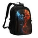 thumbnail image 1 of Easygdp Red And Blue Fire Bird Mochila para Laptop de Viaje con Puerto USB, Mochila para Laptop con Puerto de Carga USB para Mujeres y Hombres, 1 of 7