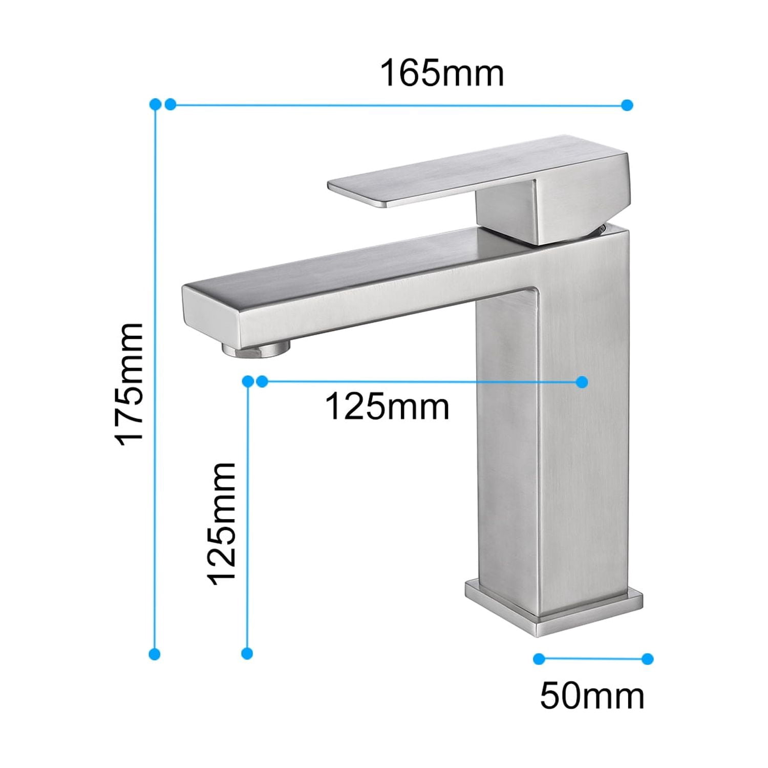Waterfall Spout Bathroom Faucet,Single Handle Bathroom Vanity Sink Faucet