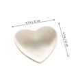 thumbnail image 6 of WRITWAA Heart Shaped Ceramic Dish White Elegant Home Use  Valentine's, 6 of 6