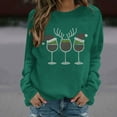 thumbnail image 4 of BLVB Womens Christmas Sweatshirt Christmas Tree Graphic Long Sleeve Shirts Holiday Pullover Tops Blouse Gifts for Women, 4 of 5