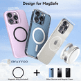 thumbnail image 6 of Swayvoo Phone Stand for Desk, Foldable Magnetic Cell Phone Stand 360° Adjustable Alloy Phone Holder for iPhone 17 16 15 14 13 12, Samsung Galaxy, All Smartphones & Tablets, 6 of 7