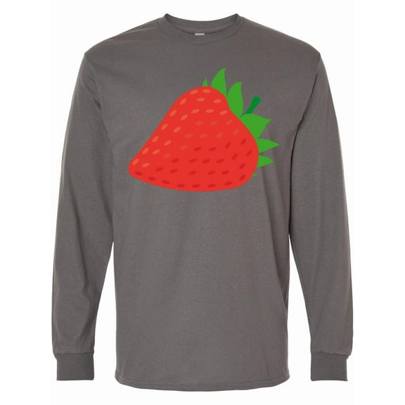 Inktastic Strawberry Fruit Long Sleeve T-Shirt