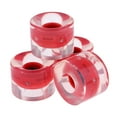 thumbnail image 4 of relayinert 4 Pcs/ensemble Roues de Planche à Roulettes Trottinette Longboard Planches de Skate PU Rouleaux Clignotants Rétro Roue de Planche Roulements de Camion Rouge, 4 of 6