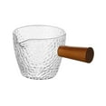 thumbnail image 2 of potes de leche,Vaso de espresso de un solo con mango de madera,Jarra de vidrio para espresso Taza medidora de vidrio,Taza de vidrio para leche Taza medidora de espresso,Vasos medidores, 2 of 8