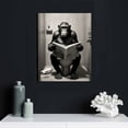 thumbnail image 4 of Nawypu  Gorilla Poster Canvas Wall Art for Bathroom, Funny Graffiti Bedroom Wall Decor, Painting for Living Room, Restroom Picture, 4 of 4