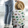 thumbnail image 2 of White Dinosaurs Silhouette Pattern Luggage Cover Fashion Suitcase Cover Baggage Covers Fit 25-28 Inch Luggage (Go Travel), 2 of 5