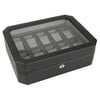 Wolf Designs Viceroy 10-Piece Watch Storage Box with Cover in Black