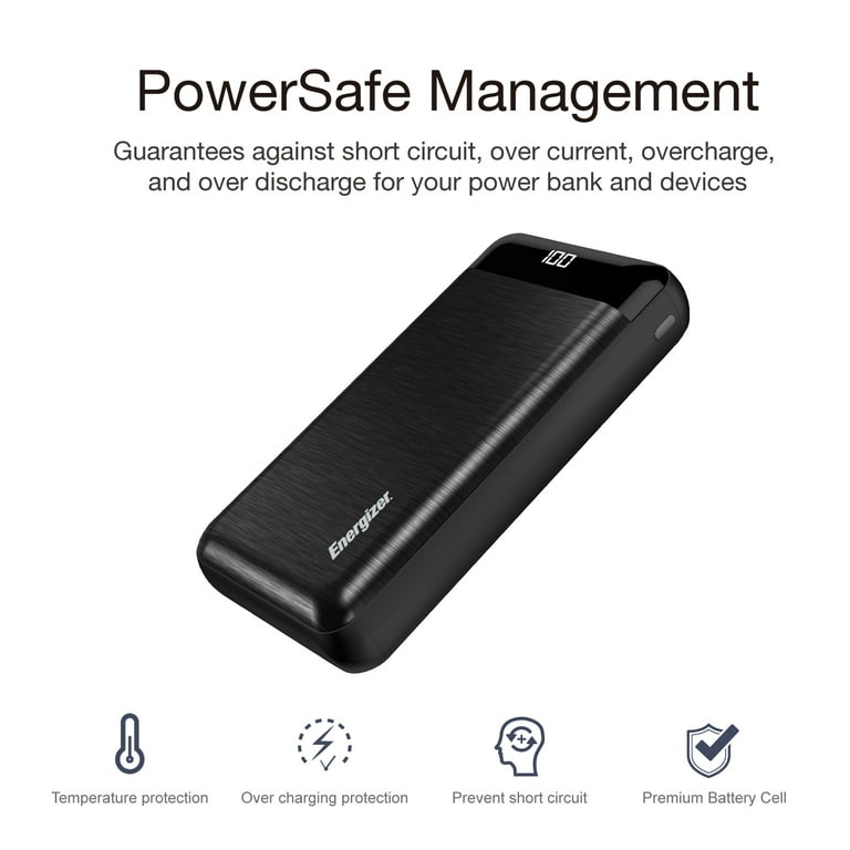 Energizer Power Bank 30,000mAh with Rapid Charge USB-C and