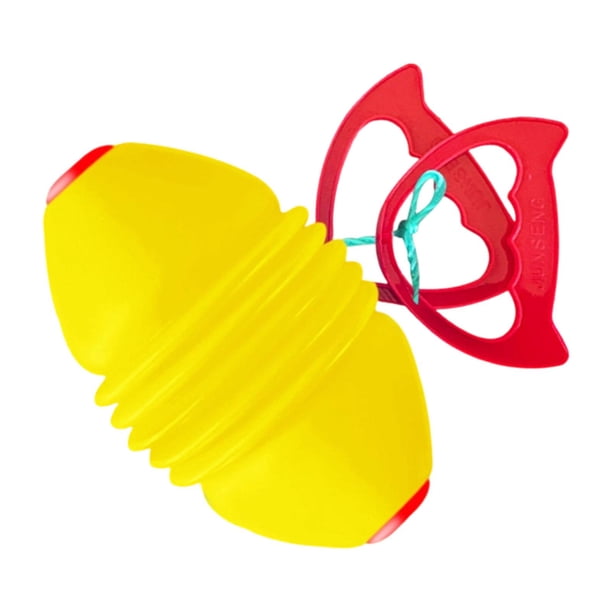 Juego de pelota deslizante para tirar para niños con cuerdas resistentes, diversión familiar, interacción entre padres e hijos, diseño de agujero, Amarillo
