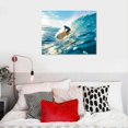 thumbnail image 5 of Orinice Surfing Surfer Ocean Big Wave Photo Photograph Summer Beach Surfboard Cool Wall Decor Art Print   20x16in, 5 of 6