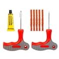 thumbnail image 1 of Car Tire Tyre Repair Kits Rubber Nails Puncture Tubeless Plug Needle Patch Tool, 1 of 1
