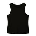 thumbnail image 5 of Men's Tank Tops Under $10 Solid Color Tight Fitting Breathable Sports Sleeveless Ripped Top, 5 of 6