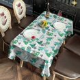 thumbnail image 2 of Green Christmas Tree and Text Pattern Rectangle Tablecloth 60"x120",Waterproof Polyester Rectangle Table Cloth, Wipeable Spillproof Polyester Tablecloth for Dining, Camping, Indoor and Outdoor, 2 of 6