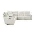 thumbnail image 5 of Pemberly Row 6-Piece Fabric Modular Power Reclining Sectional in White, 5 of 9