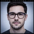 thumbnail image 4 of Classic Nerdy Oversized Horn Rim Blue Light Filter Screen Glasses [Black], 4 of 8
