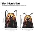 thumbnail image 2 of Pofeuu Five Nights At Freddy'S for Water-Resistant 210D Drawstring Bag Compact Foldable Design Gym Yoga Travel Essentials Lightweight Carryall-Small, 2 of 6