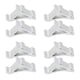thumbnail image 1 of clips para estantes de congelador, ganchos de soporte para refrigerador, abrazaderas para estantes de refrigerador (aluminio, tamaño 6), 1 of 8