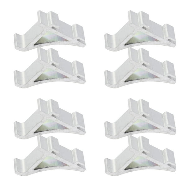 clips para estantes de congelador, ganchos de soporte para refrigerador, abrazaderas para estantes de refrigerador (aluminio, tamaño 6)