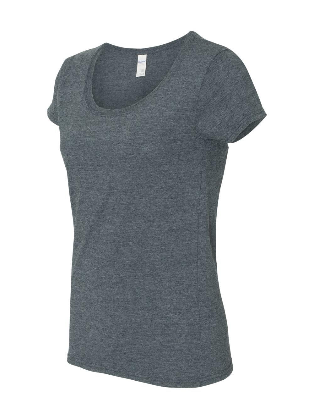 Gildan - Softstyle Women's Deep Scoop Neck T-Shirt - 64550L - Walmart.com