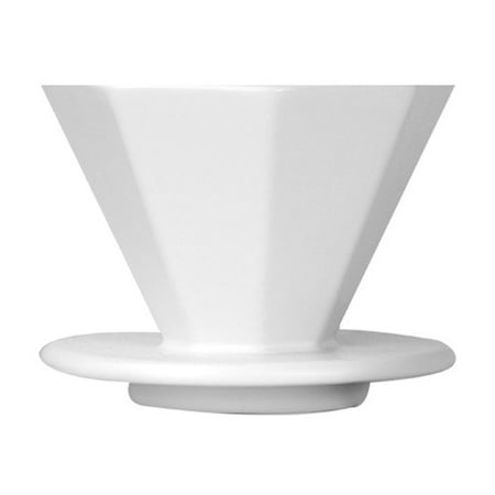 

JINGT 1-2 Cups 1-4 Cups Coffee Dripper Pour Over Coffee Filter Espresso Hand Brewed 1-2 White