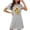 Gray, variant on HomeGardon Women's Sleepwear Nightgowns for Women,Fashion Print Medium Length Dress Oversized Short Nightgown Fashion Chest Print Short Sleeve Nightdress,S-XXL