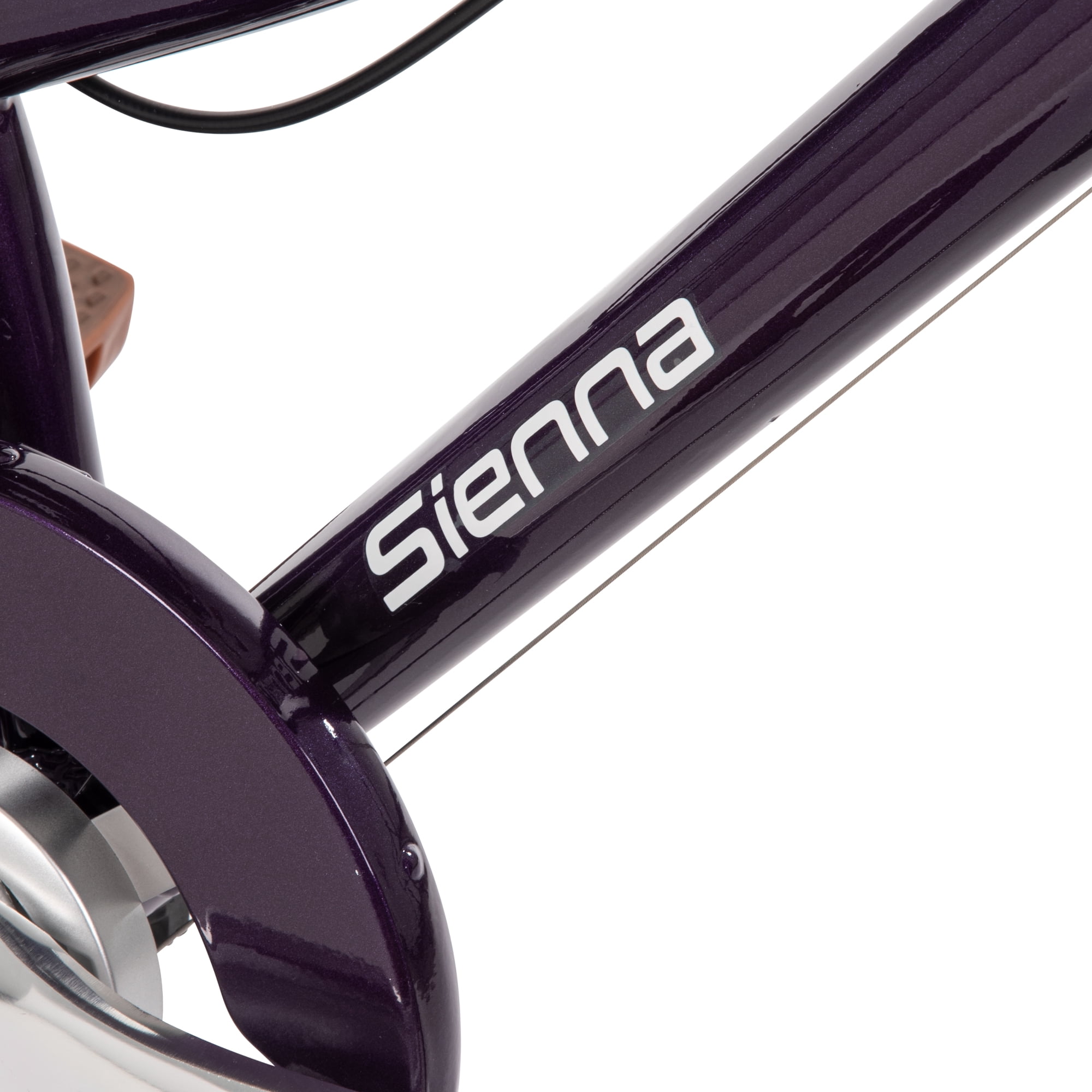 Huffy 24" Sienna Comfort Bike, 7-Speed Shimano, Fits Riders 58" - 70", Purple, Adult, Women's
