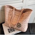 thumbnail image 4 of Texture Bag Women's Large Capacity Summer Simple Shoulder Bag Class Commuter Tote Bag, 4 of 5