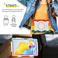 thumbnail image 6 of FJLBDE Case for Xiaomi Redmi Pad 2/Pad 2 SE 9.7 Inch with 360 Kickstand, Shoulder Strap Carrying Protective Cover, Multicolor Red, 6 of 6