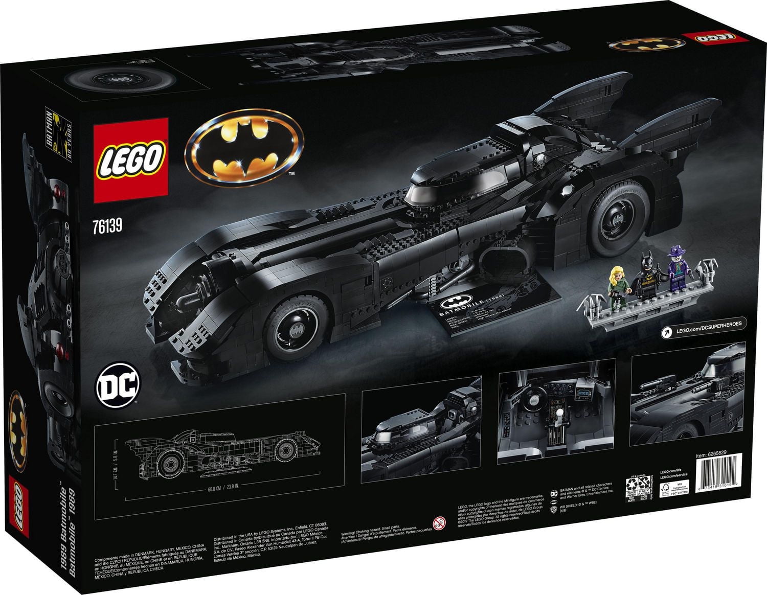 LEGO DC Batman 1989 Batmobile 76139 Building Kit (3,306 Piece)