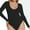 Black-V Neck, variant on Sveltors Women's Deep V Neck Long Sleeve Plus Size Bodysuit Sexy Tops Body Suits Smooth Basic Stretch Shirts