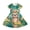 Adorable Sloth, variant on Piglet Floral Design Girls Short Sleeve Casual Long Dress Poly Spandex Stretchy Breathable Texture 2-14 Years Old Girls Casual Dress for Kids