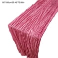 thumbnail image 4 of Table Runner Voile Pleated Wrinkle Gauze Sheer Bohemian Table Flag for Wedding Party Dessert Table Home Decor 35x71 Inches Multicolor by Xuniizn, 4 of 7