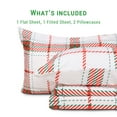 thumbnail image 6 of Gogreen 4PC Queen Christmas Sheet Set Deep Pocket Fit 16", Breathable Microfiber Soft Queen Sheet Set Warm Sheets, Luxury Hotel Style Christmas Decor Queen Bed Sheet Set, Christmas Gift, 6 of 8