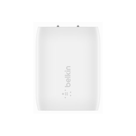 Belkin BoostCharge - Power adapter - PPS technology - 20 Watt - 3 A - Power Delivery 3.1, Fast Charge (24 pin USB-C) - white - for Apple iPhone 14, 14 Plus, 14 Pro, 14 Pro Max