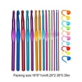 thumbnail image 4 of 1 Set Knitting Needles DIY Tools Colorful Sewing Supplies Household Accessory Weave Crochets for Sweater Clothes Scarf Slippers 006 Model, 4 of 7