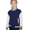 thumbnail image 3 of MEZZALL Child Boys Girls Autumn Winter Keep Warm Long Sleeved Color Block Baseball Coat Tops Jackets Trendy, 12-18 Months, 3 of 5