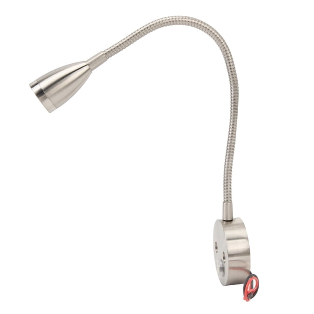 Luz De Lectura De Regañadientes De Ledas, Lámpara De Noche De Carreras De Casas De Campo, Material De aleación De Aluminio, Bajo Consumo De Energía, Brillo Ajustable De 3