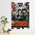 thumbnail image 6 of My Hero Academia Tapestry, Anime Wall Poster Art, Wall Tapestry For Bedroom Living Room Dorm Room, Wall Hanging For Festival Party Events Background Photography Backdrop, 60x40 Inch, 6 of 9