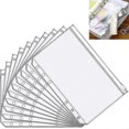 thumbnail image 1 of A5 Size Binder Pockets, Plastic Binder 6 Holes Zip Folder, 1 of 5