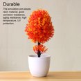 thumbnail image 3 of Naiovety Bonsái Artificial de estilo nórdico, de árbol de simulación, maceta falsa, maceta artesanal para el hogar, la Oficina, el jardín, Decoración Rojo, 3 of 6