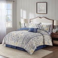 thumbnail image 2 of Gracie Mills Ellison 6-Piece Jacquard Stripe Oversized Cotton Comforter Set - GRACE-14862, 2 of 5