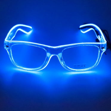 Mistaha YJ004 Voice-control LED Glasses 10 Colors Optional Light Up El Wire Neon Rave Glasses